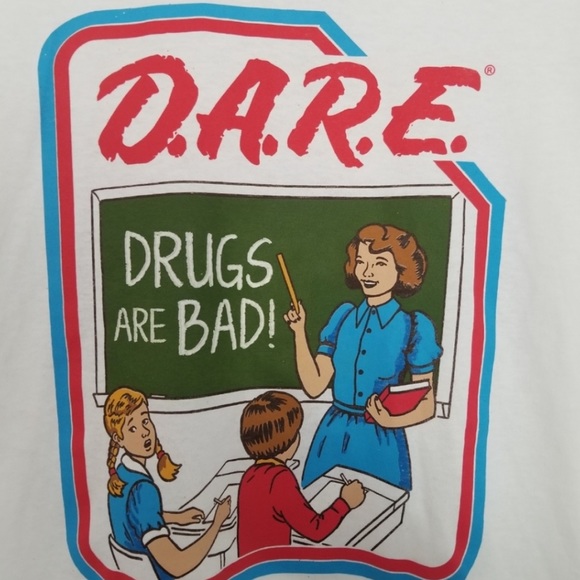 D.A.R.E. Drugs Are Bad T-shirt - Picture 2 of 5